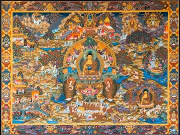 Life-of-Buddha-Thangka-Painting