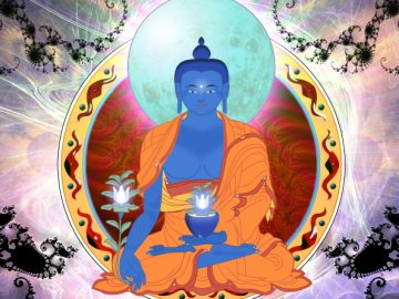 Medicine_Buddha_by_theeyethateats