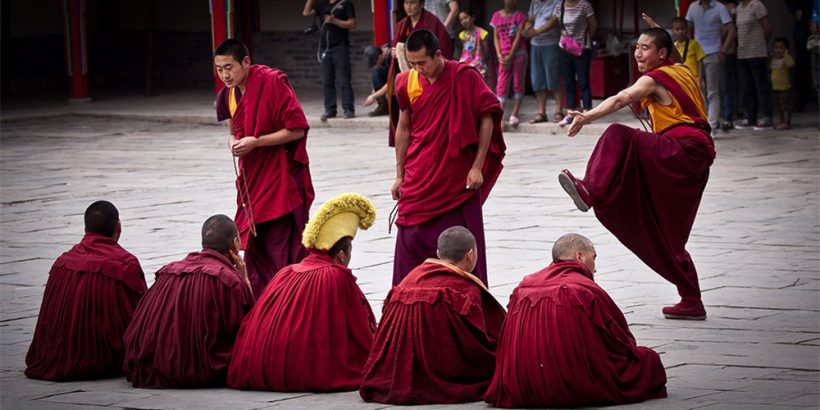 Monks-Debate-over-Buddhist-Scriptures